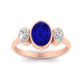 Thumbnail 35 - 3-stone-oval-bezel-sapphire-engagement-ring-in-rose-gold-fd11546gsabl-nl-rg