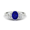 Load image into Gallery viewer, 3-stone-oval-bezel-sapphire-engagement-ring-in-white-gold-fd11546gsabl-nl-wg