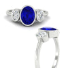 Load image into Gallery viewer, 3-stone-oval-bezel-sapphire-engagement-ring-in-white-gold-fd11546gsabl-nl-wg