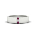 Thumbnail 56 - 3-stone-pink-sapphire-wedding-anniversary-band-for-men-in-white-gold-fdm8111bgsadrpi-nl-wg.jpg