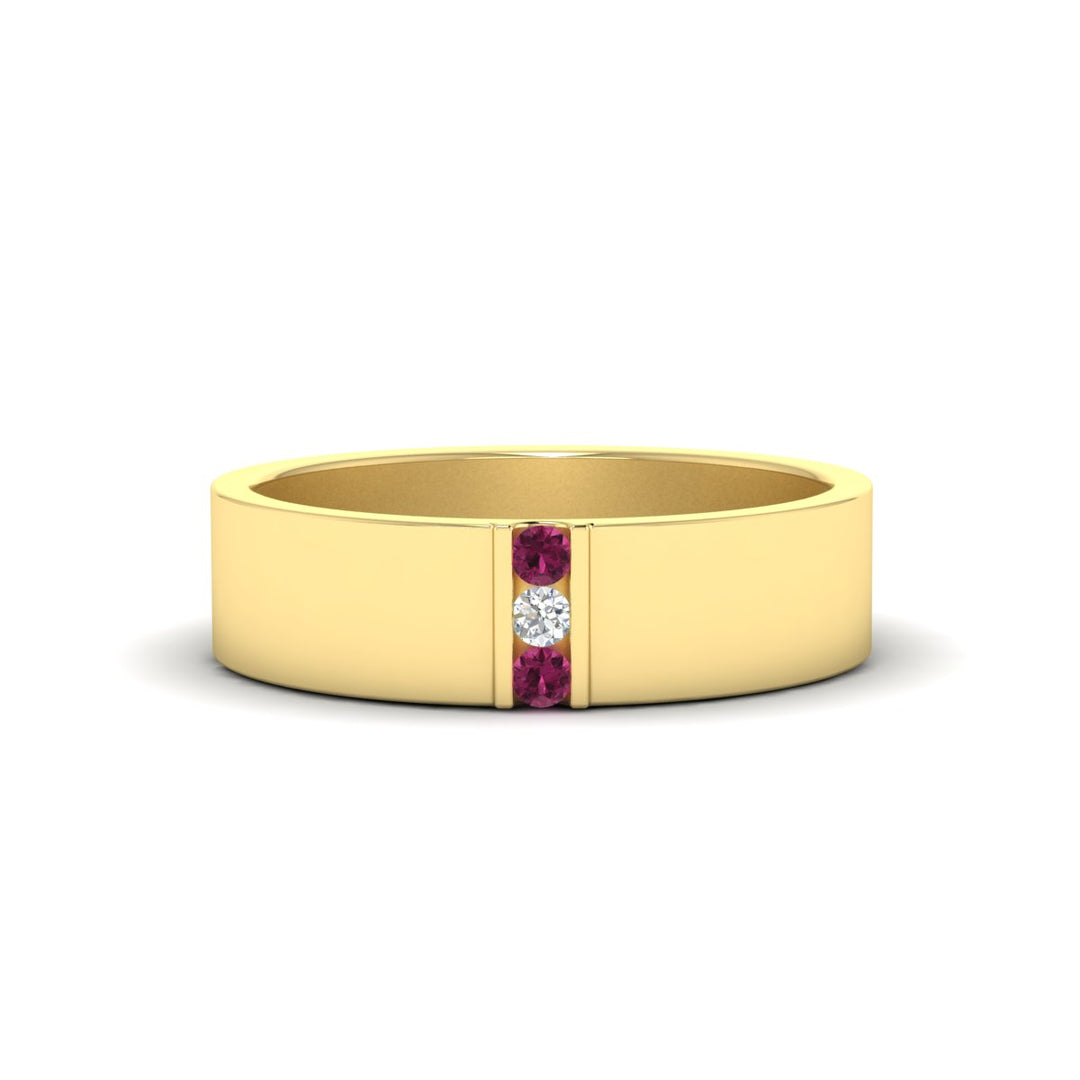 3-stone-pink-sapphire-wedding-anniversary-band-for-men-in-yellow-gold-fdm8111bgsadrpi-nl-yg.jpg