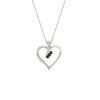 Load image into Gallery viewer, 3-stone-round-diamond-heart-pendant-with-black-diamond-in-FDPD11375GBLACKANGLE1-NL-WG.jpg