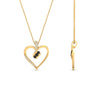 Load image into Gallery viewer, 3-stone-round-diamond-heart-pendant-with-black-diamond-in-FDPD11375GBLACKANGLE1-NL-YG.jpg