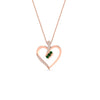 Load image into Gallery viewer, 3-stone-round-diamond-heart-pendant-with-emerald-in-FDPD11375GEMGRANGLE1-NL-RG.jpg