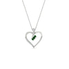 Load image into Gallery viewer, 3-stone-round-diamond-heart-pendant-with-emerald-in-FDPD11375GEMGRANGLE1-NL-WG.jpg