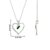 Load image into Gallery viewer, 3-stone-round-diamond-heart-pendant-with-emerald-in-FDPD11375GEMGRANGLE1-NL-WG.jpg