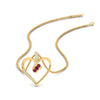 Load image into Gallery viewer, 3-stone-round-diamond-heart-pendant-with-pink-sapphire-in-FDPD11375GSADRPIANGLE1-NL-YG.jpg