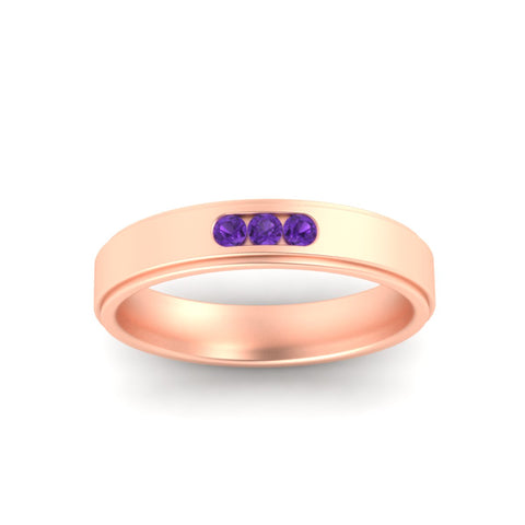 3-stone-round-purple-amethyst-channel-set-mens-wedding-ring-in-rose-gold-fdm10340rogvitoangle5-nl-rg