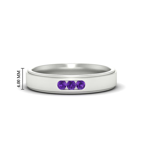 3-stone-round-purple-amethyst-channel-set-mens-wedding-ring-in-white-gold-fdm10340rogvito-nl-wg-hw
