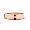 Thumbnail 27 - 3-stone-ruby-wedding-anniversary-band-for-men-in-rose-gold-fdm8111bgrudr-nl-rg-hw.jpg
