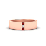 Load image into Gallery viewer, 3-stone-ruby-wedding-anniversary-band-for-men-in-rose-gold-fdm8111bgrudr-nl-rg.jpg
