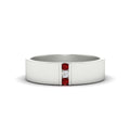 Thumbnail 70 - 3-stone-ruby-wedding-anniversary-band-for-men-in-white-gold-fdm8111bgrudr-nl-wg.jpg