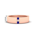 Thumbnail 7 - 3-stone-sapphire-wedding-anniversary-band-for-men-in-rose-gold-fdm8111bgsabl-nl-rg-hw.jpg