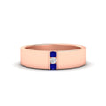 Thumbnail 6 - 3-stone-sapphire-wedding-anniversary-band-for-men-in-rose-gold-fdm8111bgsabl-nl-rg.jpg