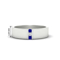 Thumbnail 52 - 3-stone-sapphire-wedding-anniversary-band-for-men-in-white-gold-fdm8111bgsabl-nl-wg-hw.jpg