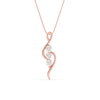 Load image into Gallery viewer, 3-stone-swirl-diamond-pendant-in-rose-gold-FDPD11482ANGLE1-NL-RG