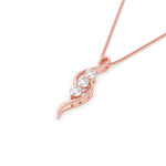 Load image into Gallery viewer, 3-stone-swirl-diamond-pendant-in-rose-gold-FDPD11482ANGLE3-NL-RG
