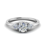 Load image into Gallery viewer, Round And Pear Shape Trellis Ring
