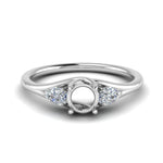 Load image into Gallery viewer, Semi Mount Round And Pear Shape Trellis Ring
