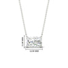 Load image into Gallery viewer, Horizontal Radiant Diamond Solitaire Pendant
