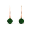 Load image into Gallery viewer, 3.00-ct-round-cut-emerald-leverback-dangle-earrings-in-rose-gold-fdear11236rogemgrangle2-3.00ct-nl-rg.jpg?v=1768373575