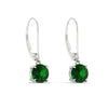 Load image into Gallery viewer, 3.00-ct-round-cut-emerald-leverback-dangle-earrings-in-white-gold-fdear11236rogemgrangle3-3.00ct-nl-wg.jpg?v=1768373575