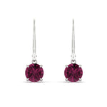 Load image into Gallery viewer, 3.00-ct-round-cut-pink-sapphire-leverback-dangle-earrings-in-white-gold-fdear11236rogsadrpiangle2-3.00ct-nl-wg.jpg?v=1768373575