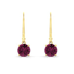 Load image into Gallery viewer, 3.00-ct-round-cut-pink-sapphire-leverback-dangle-earrings-in-yellow-gold-fdear11236rogsadrpiangle2-3.00ct-nl-yg.jpg?v=1768373575