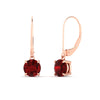 Load image into Gallery viewer, 3.00-ct-round-cut-ruby-leverback-dangle-earrings-in-rose-gold-fdear11236rogrudrangle1-3.00ct-nl-rg.jpg?v=1768373575