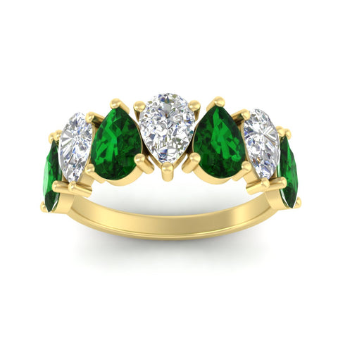 3.50-carat-7-seven-stone-emerald-teardrop-wedding-band-in-yellow-gold-fdwb8008pegemgrangle5-3.50ct-nl-yg.jpg