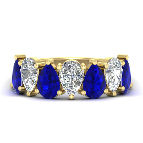 3.50-carat-7-seven-stone-sapphire-teardrop-wedding-band-in-yellow-gold-fdwb8008pegsablsleep-3.50ct-nl-yg.jpg