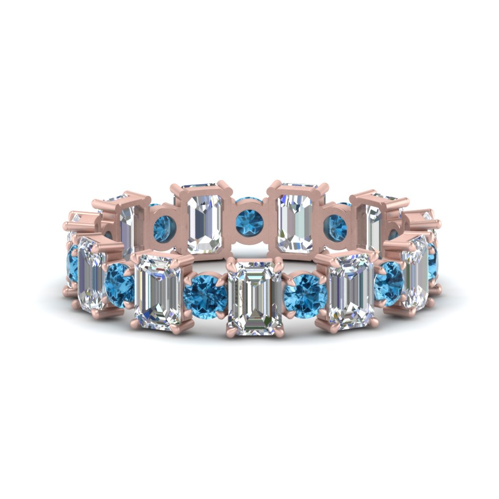 3.50 Carat Emerald Cut With Round Band