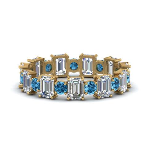 3.50 Carat Emerald Cut With Round Band