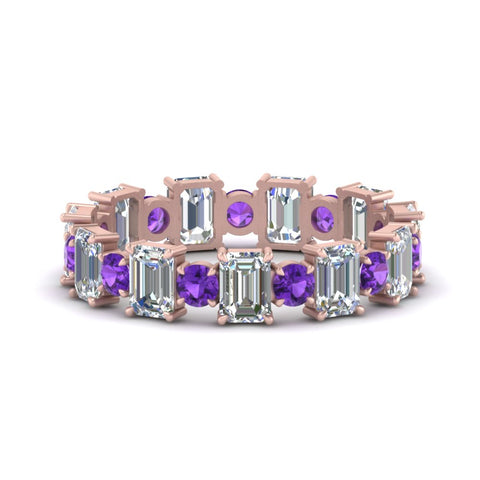 3.50 Carat Emerald Cut With Round Band
