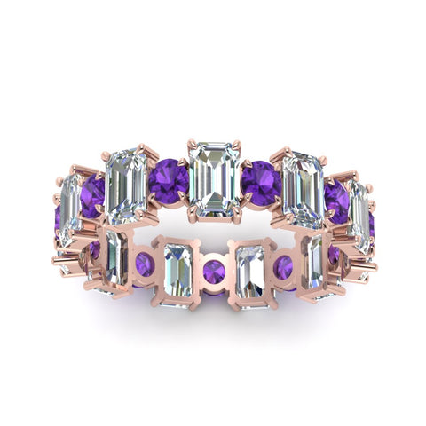 3.50 Carat Emerald Cut With Round Band