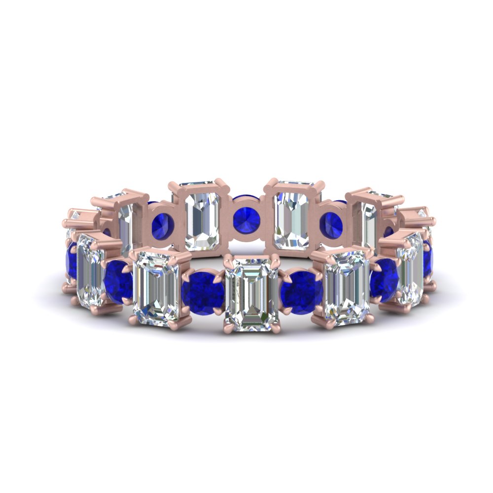 3.50 Carat Emerald Cut With Round Band