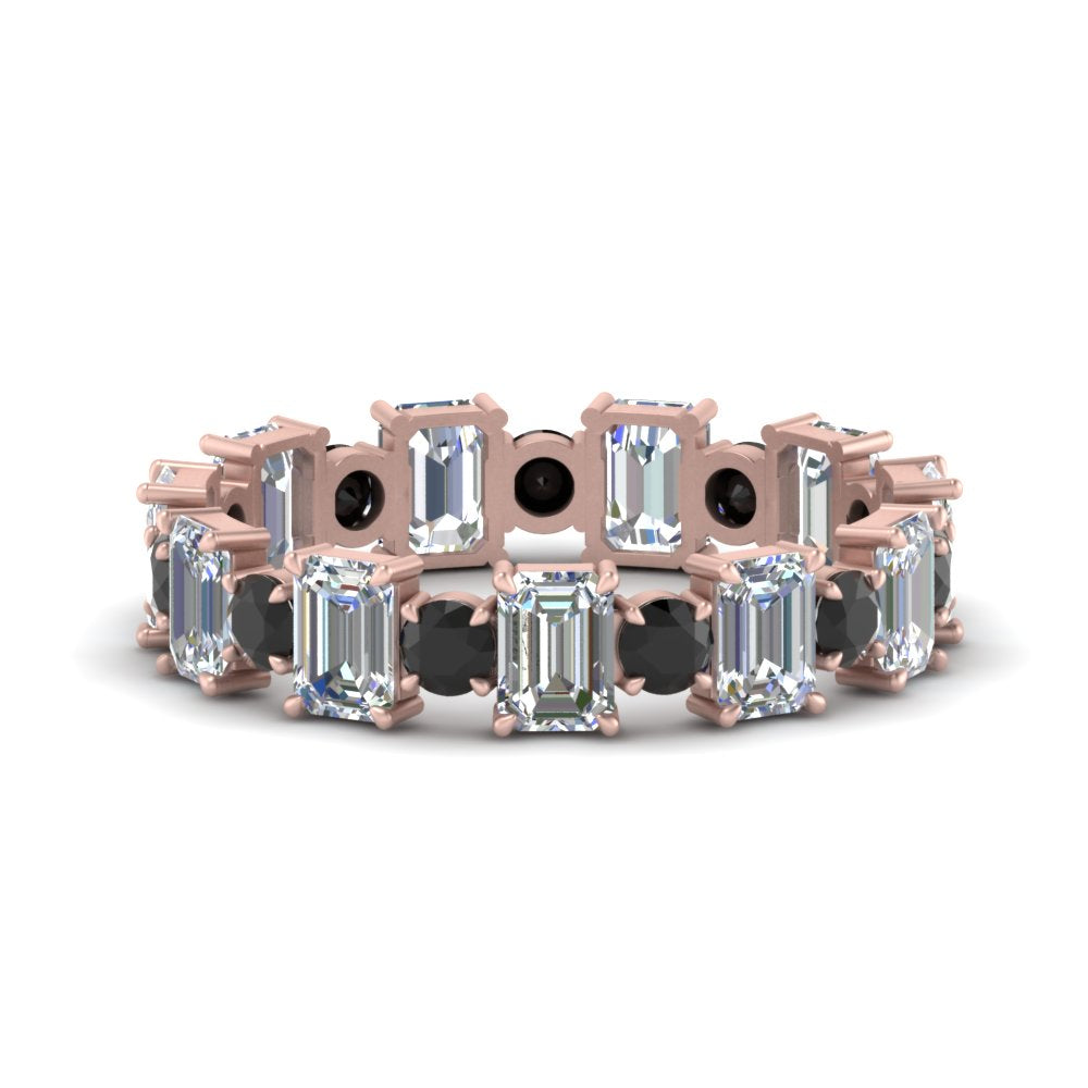 3.50 Carat Emerald Cut With Round Band