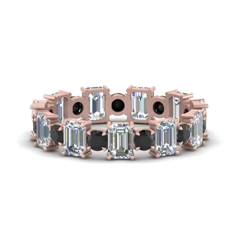 3.50 Carat Emerald Cut With Round Band