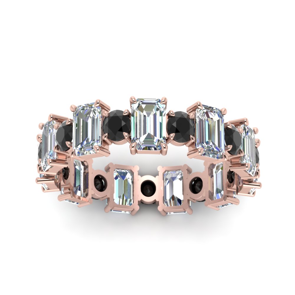 3.50 Carat Emerald Cut With Round Band