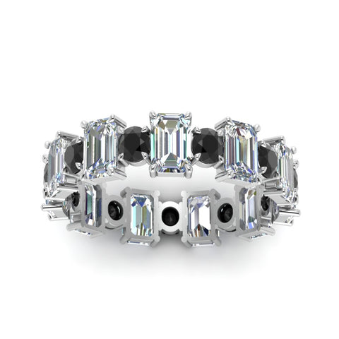 3.50 Carat Emerald Cut With Round Band
