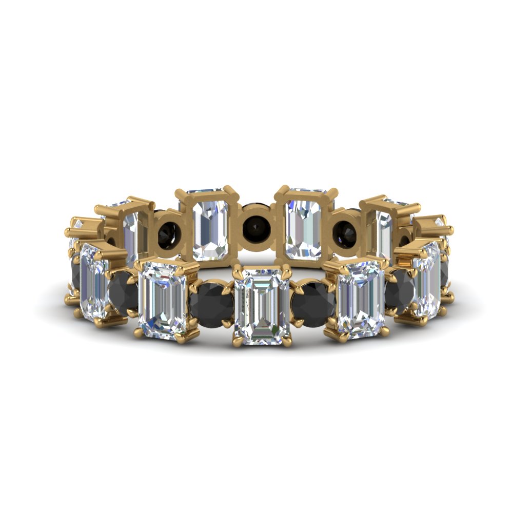3.50 Carat Emerald Cut With Round Band