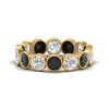 Load image into Gallery viewer, 3.50-carat-eternity-ring-bezel-black-diamond-in-yellow-gold-FDEWB10558-0.25CTGBLACKANGLE3-NL-YG