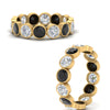 Load image into Gallery viewer, 3.50-carat-eternity-ring-bezel-black-diamond-in-yellow-gold-FDEWB10558-0.25CTGBLACKANGLE3-NL-YG
