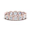 Load image into Gallery viewer, 3.50-carat-eternity-ring-bezel-diamond-in-rose-gold-FDEWB10558-0.25CTANGLE3-NL-RG