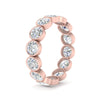 Load image into Gallery viewer, 3.50-carat-eternity-ring-bezel-diamond-in-rose-gold-FDEWB10558-0.25CTANGLE3-NL-RG