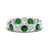 Load image into Gallery viewer, 3.50-carat-eternity-ring-bezel-emerald-in-white-gold-FDEWB10558-0.25CTGEMGRANGLE3-NL-WG
