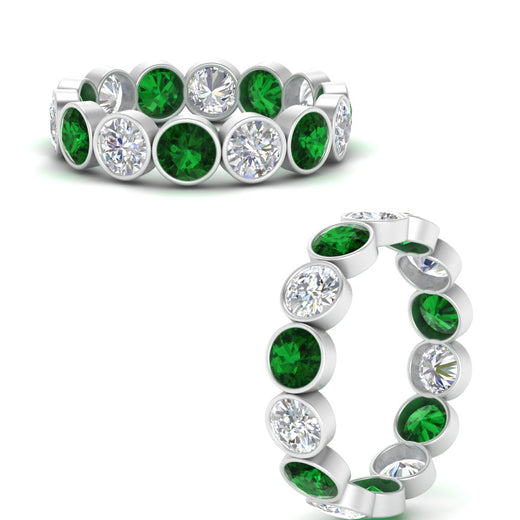 3.50-carat-eternity-ring-bezel-emerald-in-white-gold-FDEWB10558-0.25CTGEMGRANGLE3-NL-WG