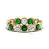 Load image into Gallery viewer, 3.50-carat-eternity-ring-bezel-emerald-in-yellow-gold-FDEWB10558-0.25CTGEMGRANGLE3-NL-YG