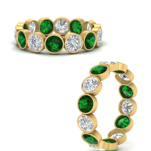 3.50-carat-eternity-ring-bezel-emerald-in-yellow-gold-FDEWB10558-0.25CTGEMGRANGLE3-NL-YG
