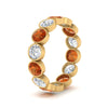 Load image into Gallery viewer, 3.50-carat-eternity-ring-bezel-orange-sapphire-in-yellow-gold-FDEWB10558-0.25CTGSAORANGLE3-NL-YG